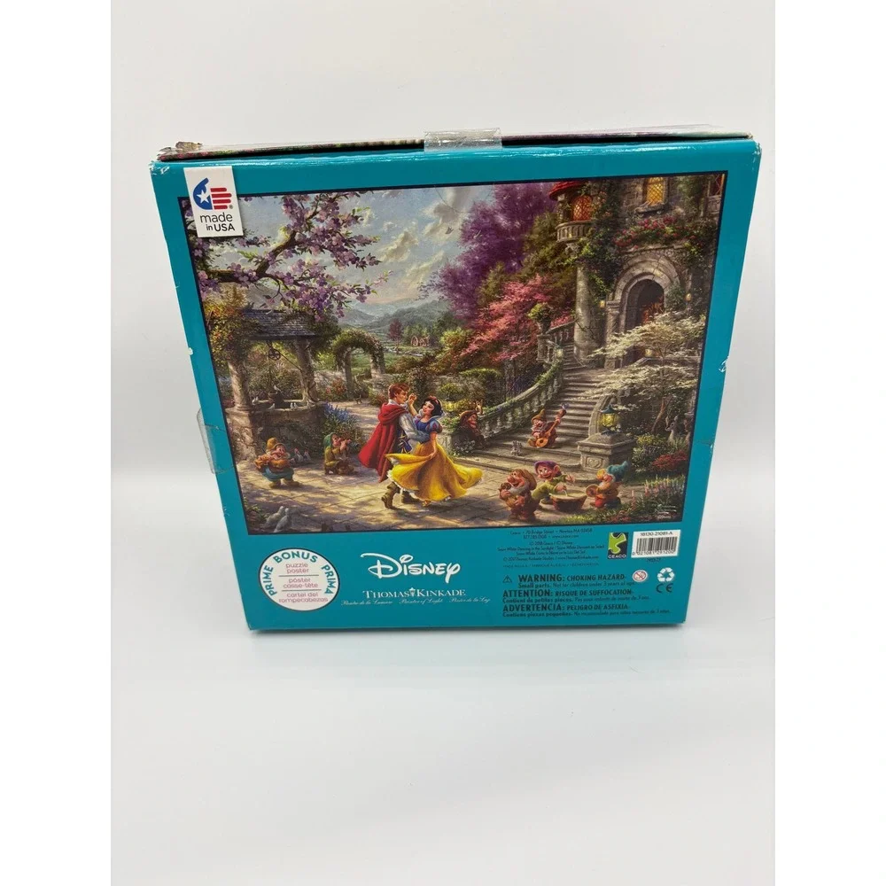 Disney‎ Thomas Kinkade Snow White Dancing 750 pc Puzzle SEALED Brand New Ceaco